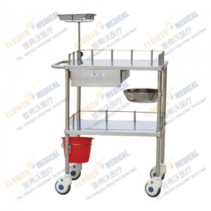 FC-19 stainles steel dressing trolley