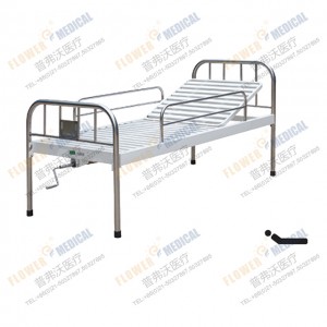 FB-32 satu tempat tidur engkol dengan kepala tempat tidur stainless steel