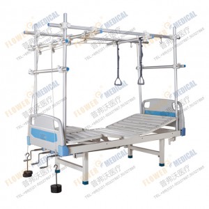 Tempat tidur traksi multi-fungsi FB-37-1 dengan kepala dan penyangga tempat tidur ABS